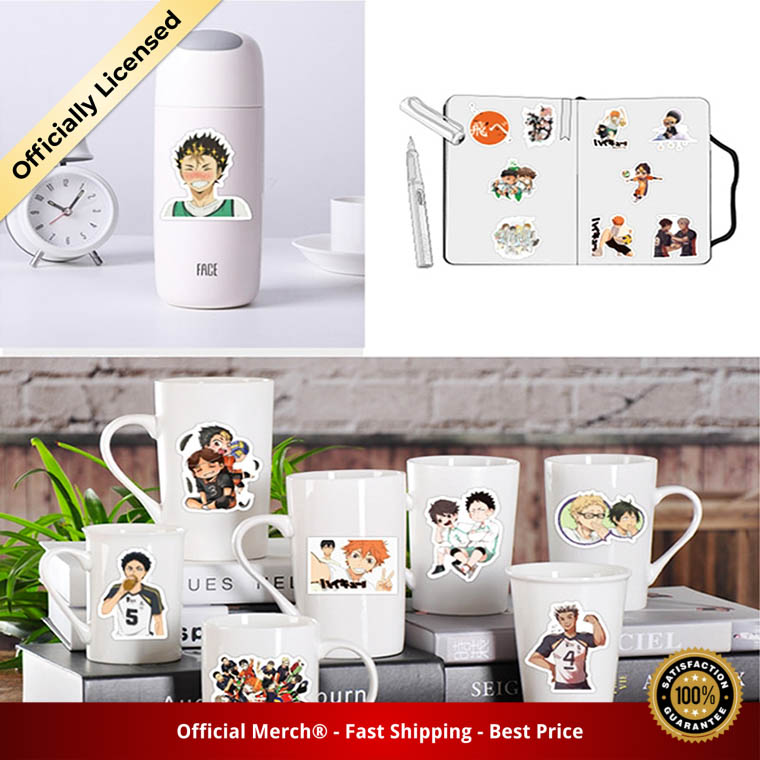 50Pcs/Set Haikyuu Stickers 4 - Haikyuu Merch 50Pcs Set Haikyuu Stickers Japanese Anime Sticker Volleyball for Decal on Guitar Suitcase Laptop Phone Fridge 5 1 1 - Haikyuu Merch