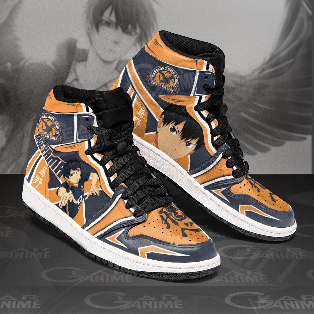 Karasuno Kageyama Tobio Jordan Sneakers Haikyuu Anime Shoes 2 - Haikyuu Merch Karasuno Kageyama Tobio Jordan Sneakers Haikyuu Anime Shoes - Image 2