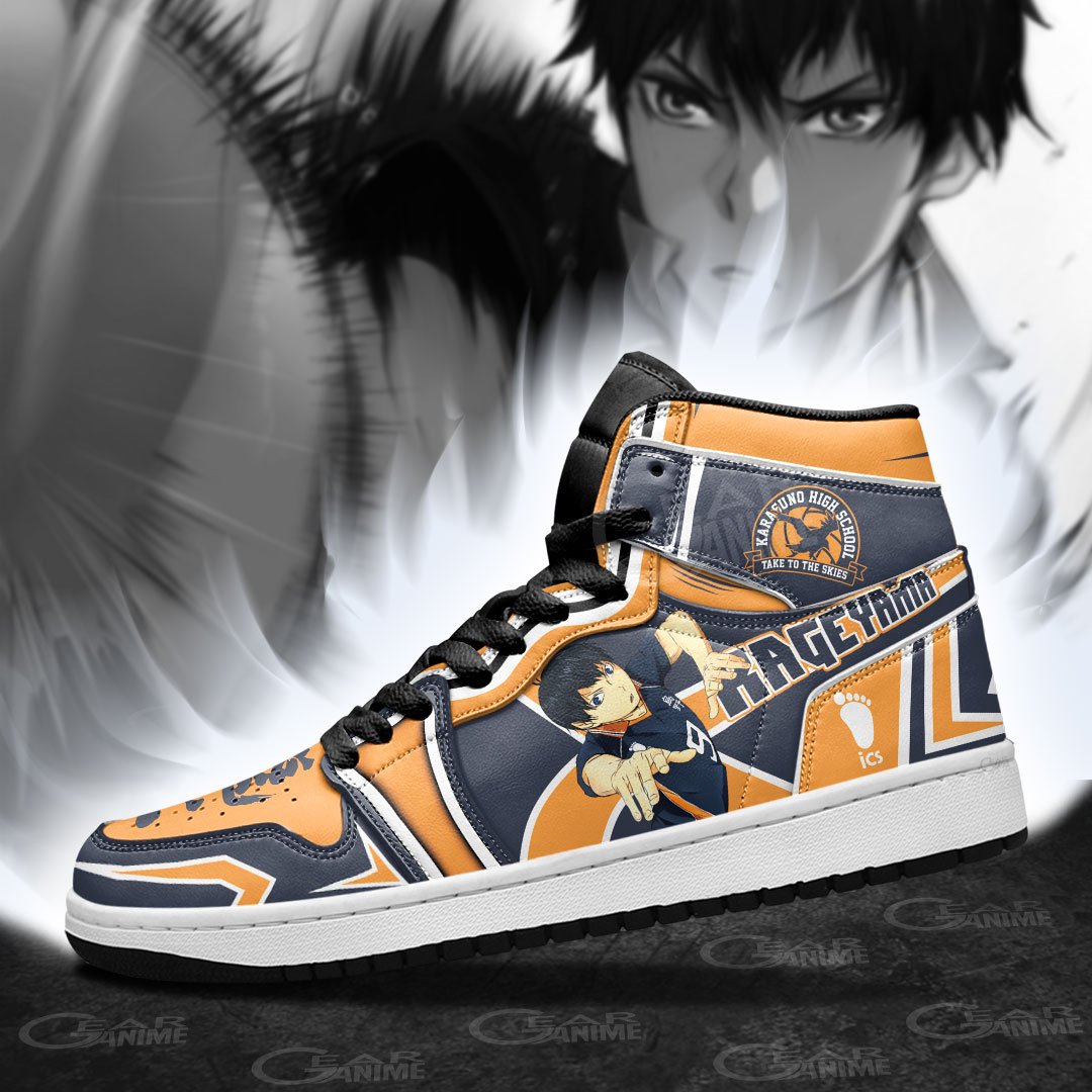 Karasuno Kageyama Tobio Jordan Sneakers Haikyuu Anime Shoes 3 - Haikyuu Merch Karasuno Kageyama Tobio Jordan Sneakers Haikyuu Anime Shoes - Image 3