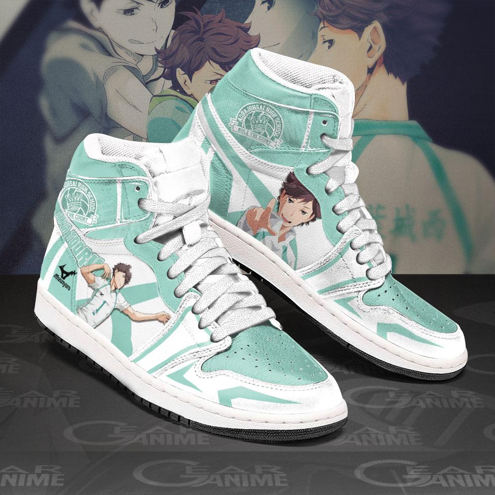 Haikyuu Anime Air Jordan Hightop Shoes Sneakers Custom Kageyama x Shoyo