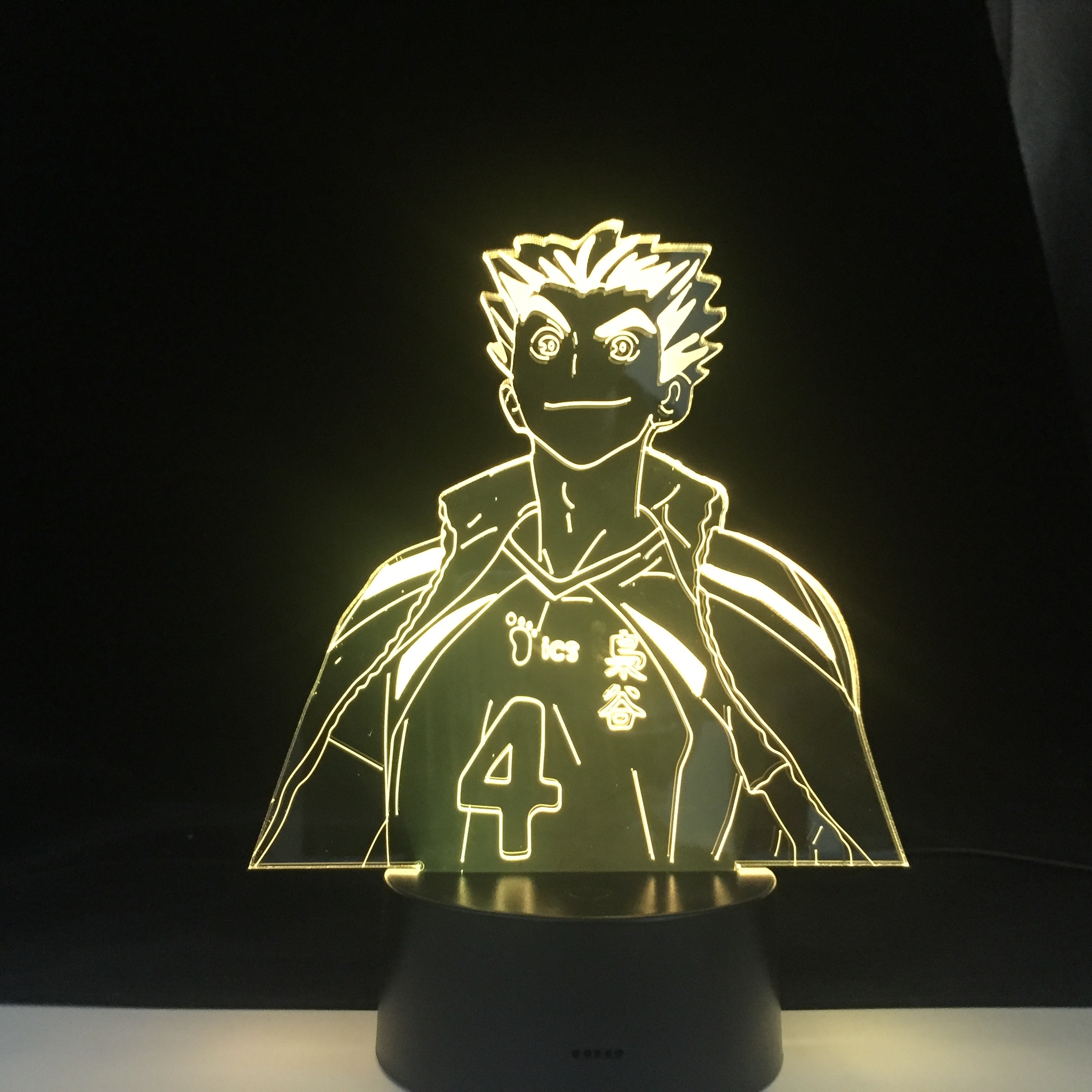 Bokuto Anime Lamp Haikyuu NARUTO Figure Nightlight Acrylic 3d Lamp for Kid Bedroom Decor Anime Light 6 - Haikyuu Merch Store