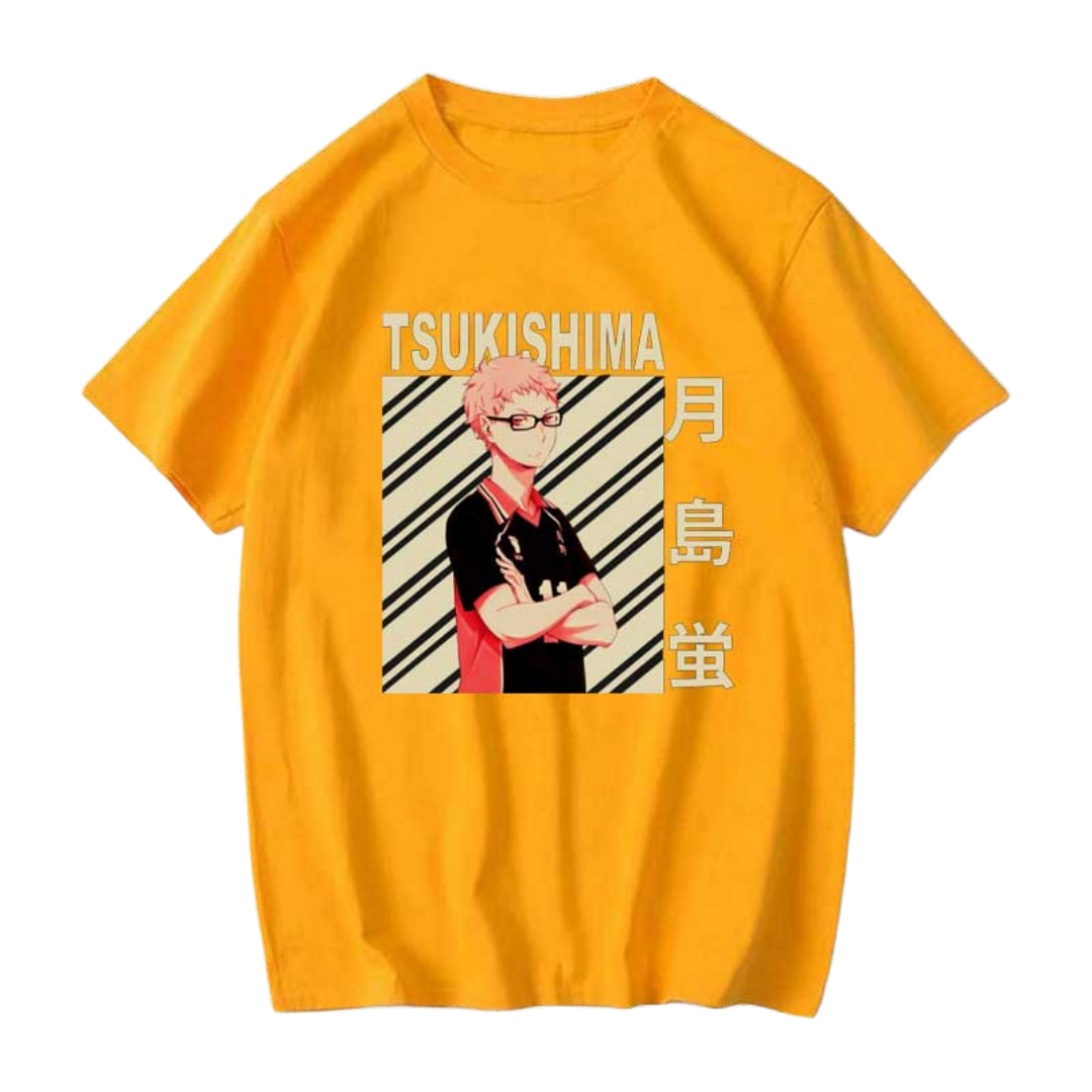 Haikyuu Shirt Merch - Kei Tsukishima Shirt Summer Graphic Tees Unisex Harajuku Shirt 2 - Haikyuu Merch 1 1 1 - Haikyuu Merch