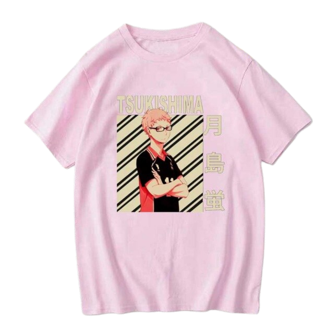 Haikyuu Shirt Merch - Kei Tsukishima Shirt Summer Graphic Tees Unisex Harajuku Shirt 3 - Haikyuu Merch 2 1 1 - Haikyuu Merch