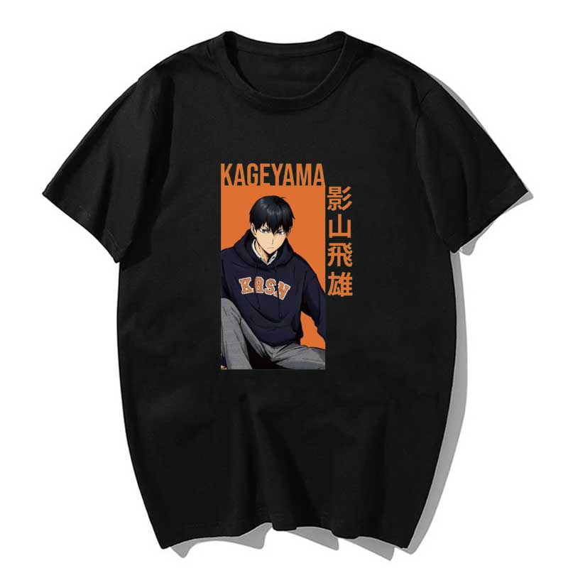 2021 Haikyuu Kageyama Tobio Anime TShirt Men Kawaii Summer Tops Cartoon Karate Graphic Tees Tee Shirt 7 - Haikyuu Merch Store