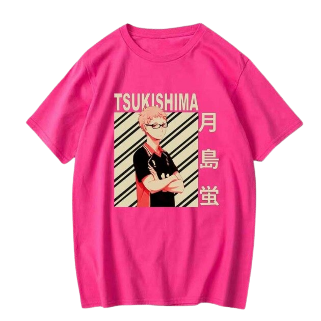 Haikyuu Shirt Merch - Kei Tsukishima Shirt Summer Graphic Tees Unisex Harajuku Shirt 4 - Haikyuu Merch 3 2 - Haikyuu Merch