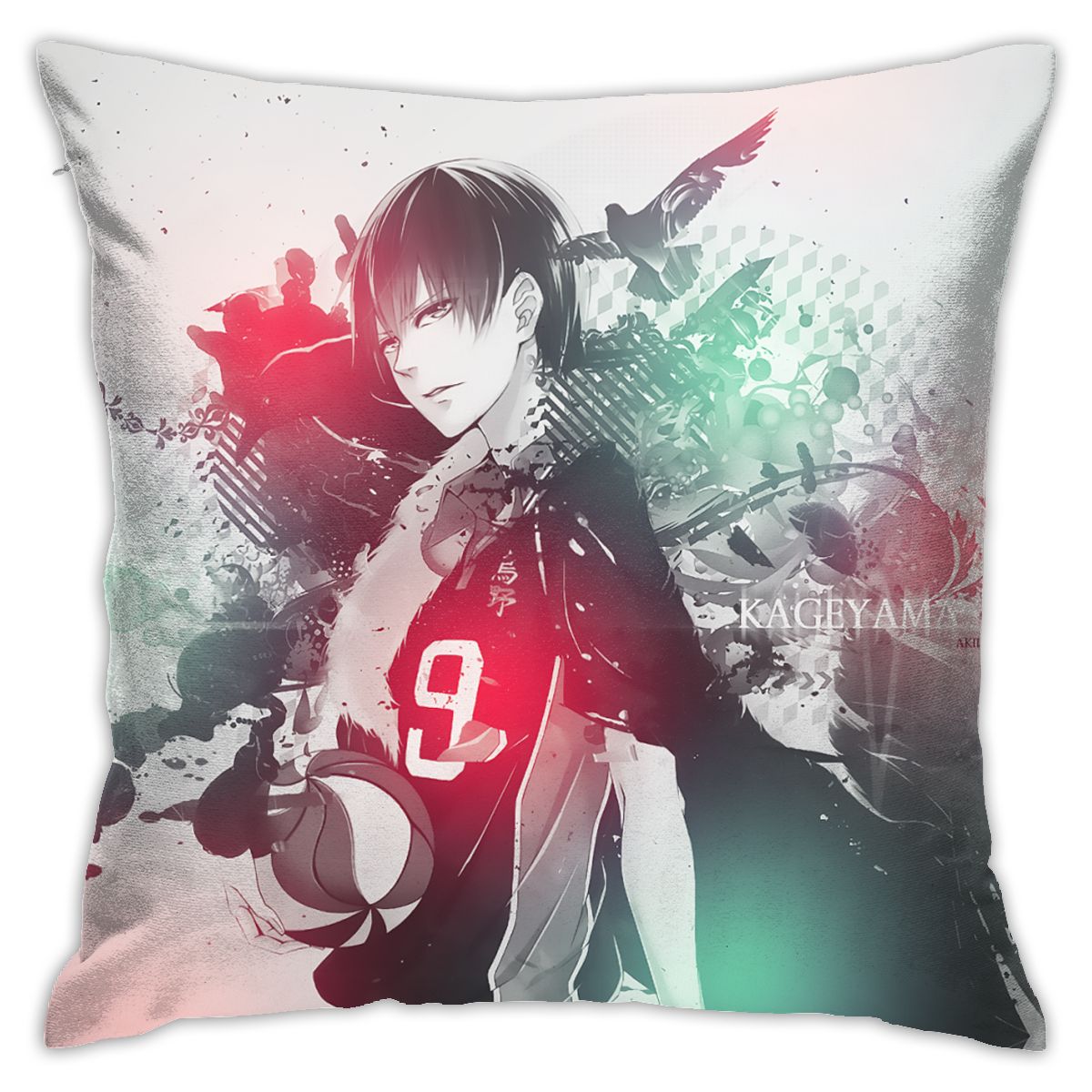 Haikyuu Pillow Merch - 45x45cm Kageyama Tobio Pillow King of the Court Cushion 2 - Haikyuu Merch Haikyuu Pillow Merch - 45x45cm Kageyama Tobio Pillow King of the Court Cushion - Image 2