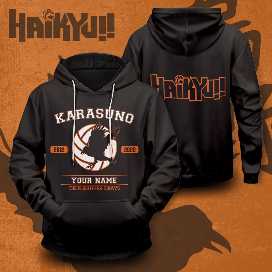 personalized flightless crows unisex pullover hoodie - Haikyuu Merch Store