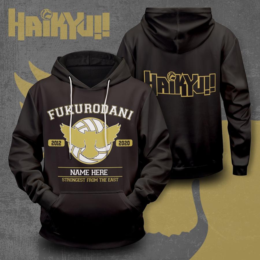 personalized fukurodani strongest from the east unisex pullover hoodie - Haikyuu Merch Store