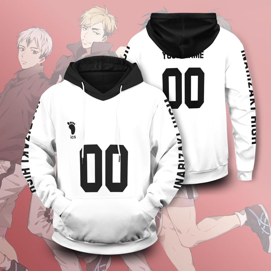 personalized inarizaki libero unisex pullover hoodie - Haikyuu Merch Store