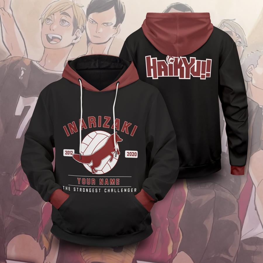 personalized inarizaki the strongest challenger unisex pullover hoodie - Haikyuu Merch Store