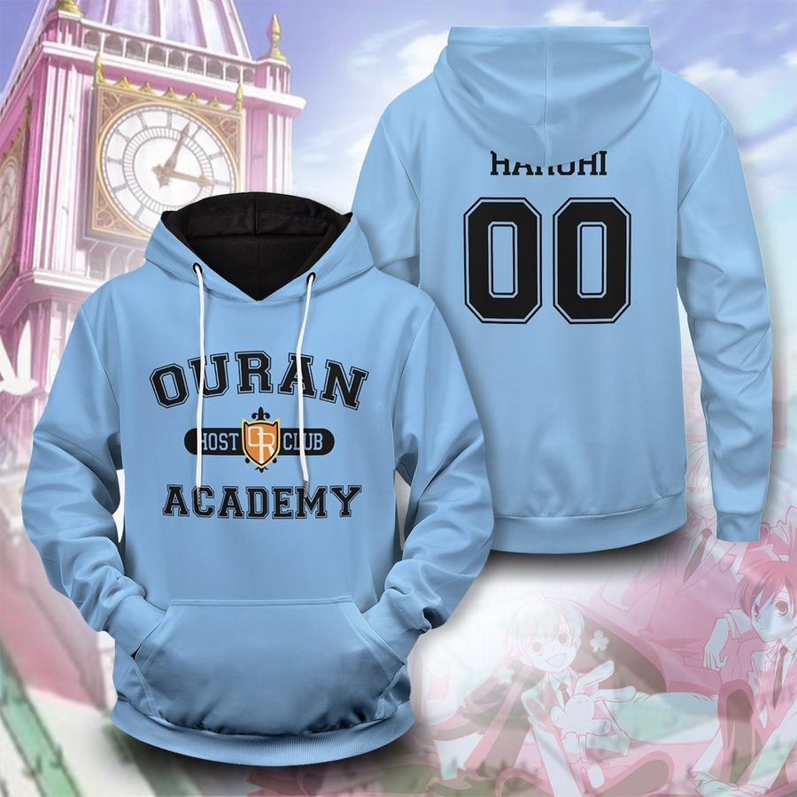 personalized ouran academy unisex pullover hoodie - Haikyuu Merch Store