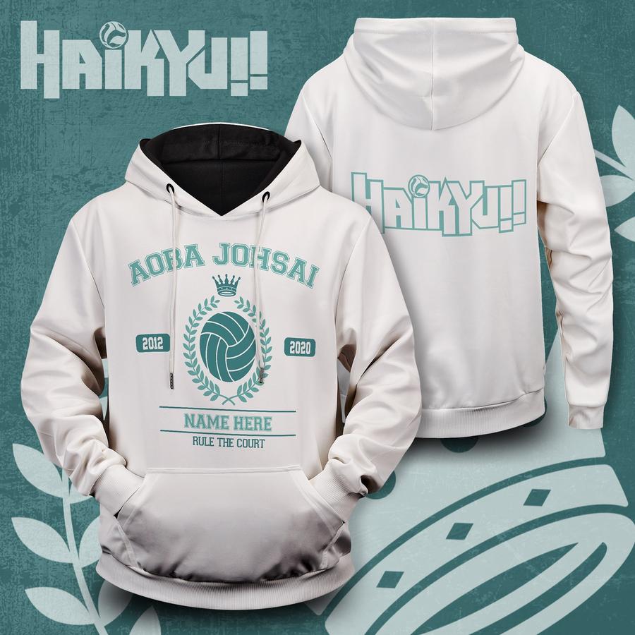 personalized seijoh rule the court unisex pullover hoodie - Haikyuu Merch Store