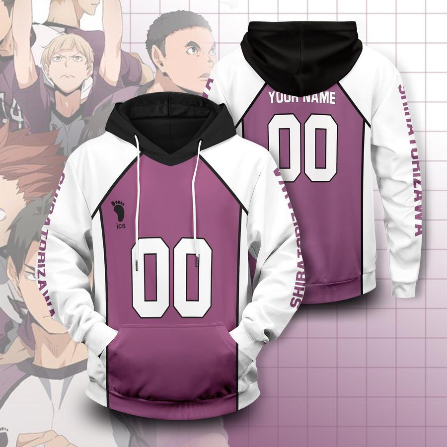 personalized shiratorizawa libero unisex pullover hoodie - Haikyuu Merch Store