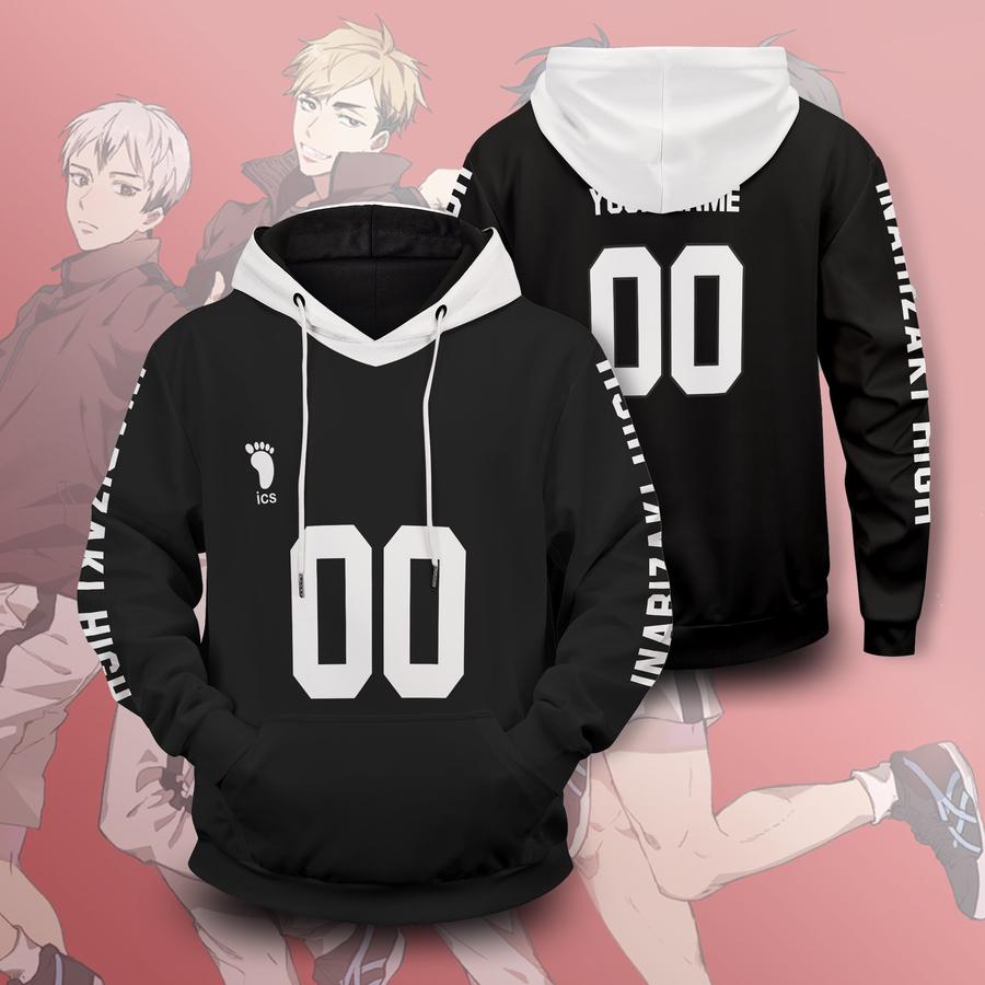 personalized team inarizaki unisex pullover hoodie - Haikyuu Merch Store